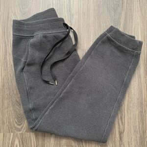 Lululemon man's Joggers XS Grayish Blue‎ Casual Heavyweight Waffle knit
